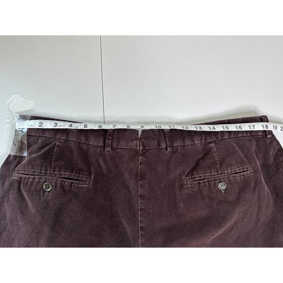 Lands' End Traditional Fit Chocolate Brown Corduroy Pants Straight Leg Winter 38 - Picture 9 of 9